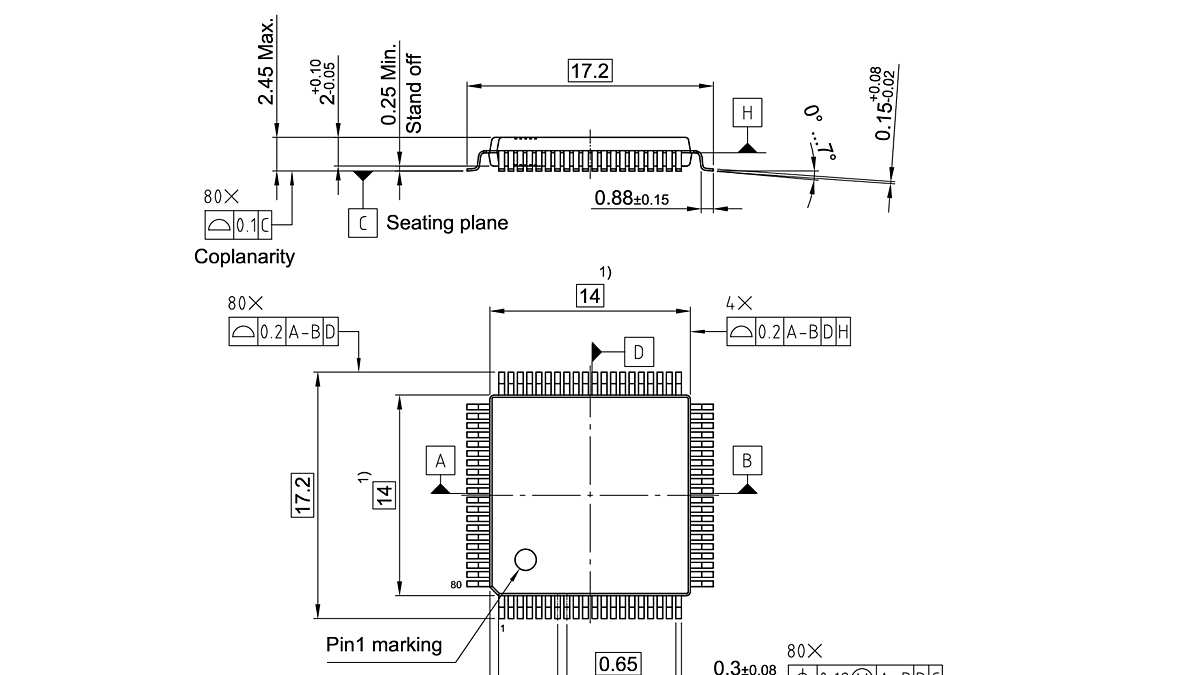 PG-MQFP-80-10_Package Outline