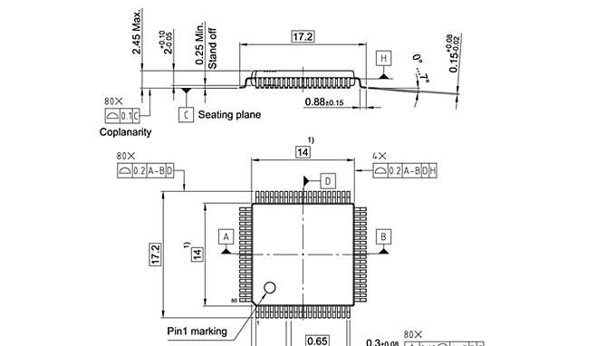 PG-MQFP-80-10_Package Outline