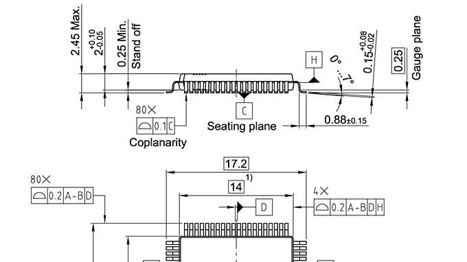 PG-MQFP-80-7_Package Outline