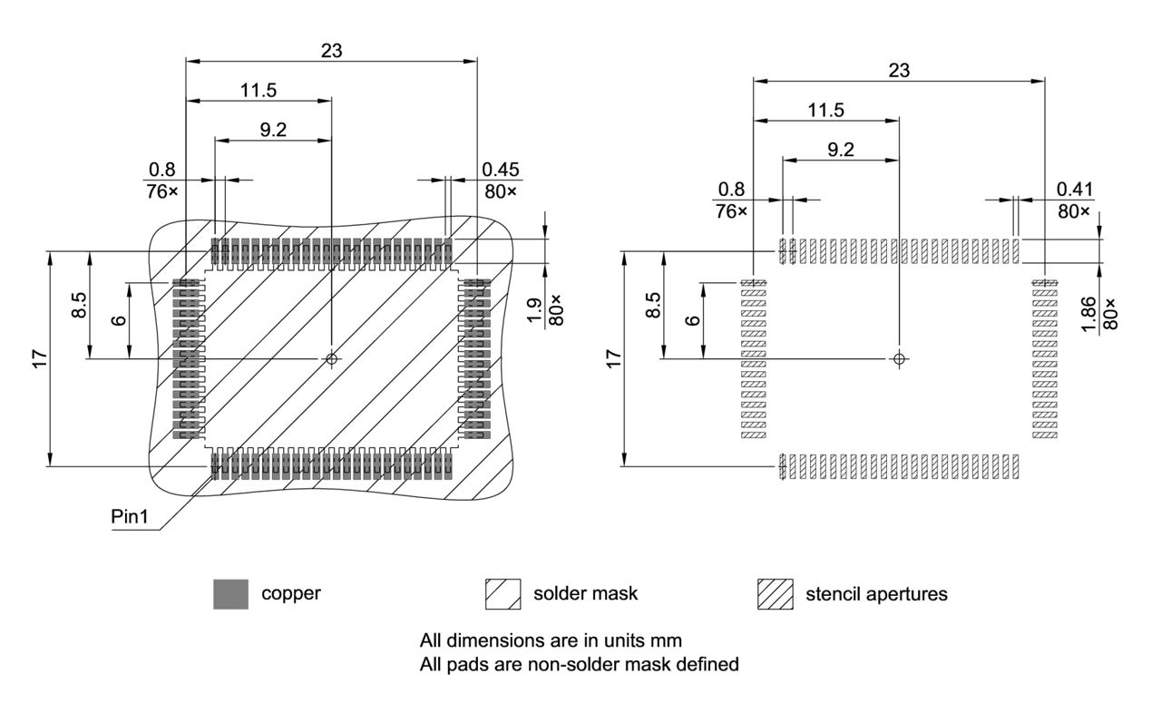 PG-MQFP-80-800_Footprint Drawing