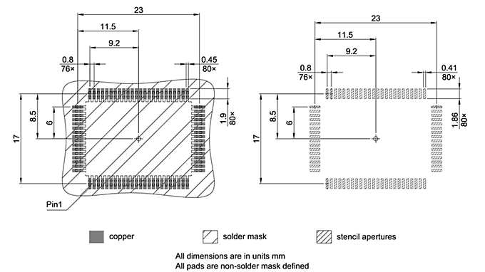 PG-MQFP-80-800_Footprint Drawing