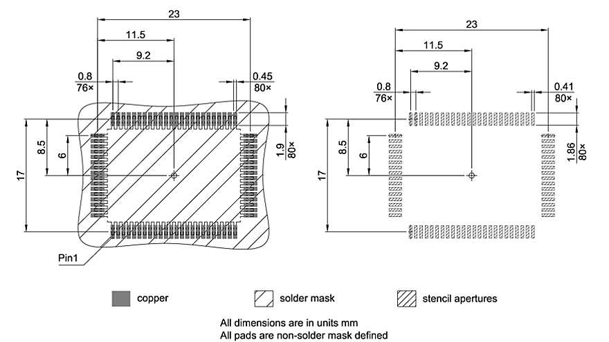 PG-MQFP-80-800_Footprint Drawing