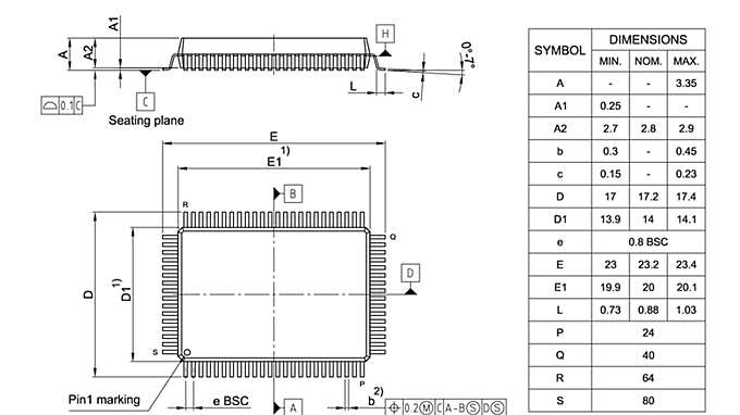 PG-MQFP-80-801_Package Outline