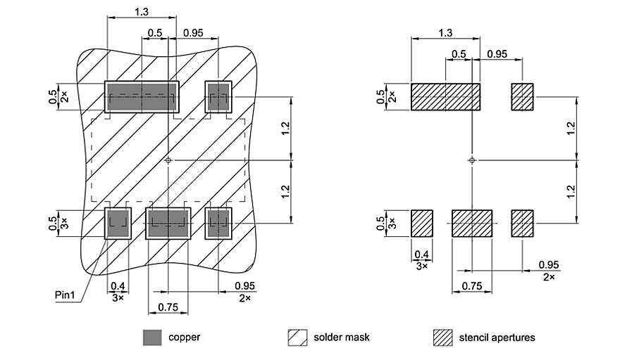 PG-SCT595-5-1_Footprint Drawing
