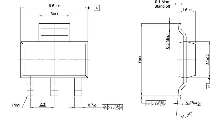 PG-SOT223-4-21_Package Outline