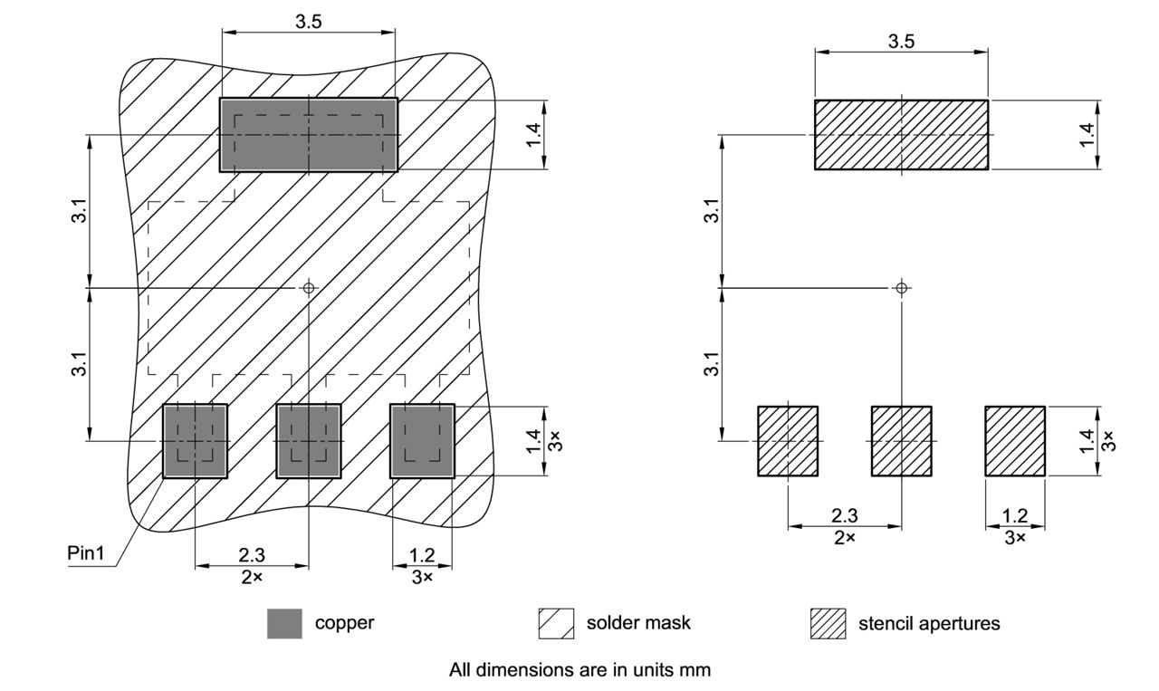 PG-SOT223-4-33_Footprint Drawing