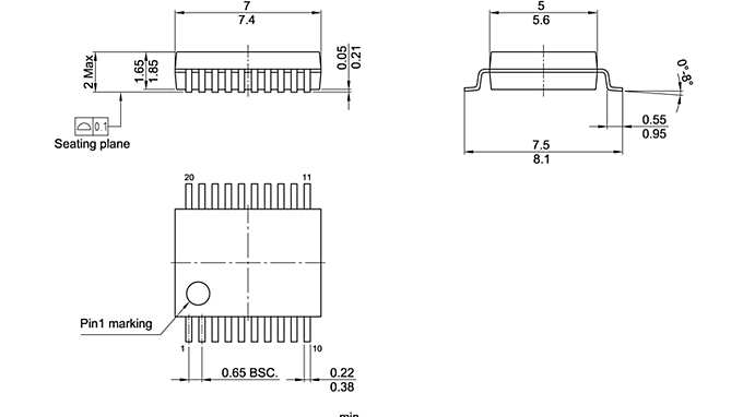 PG-SSOP-20-801_Package Outline