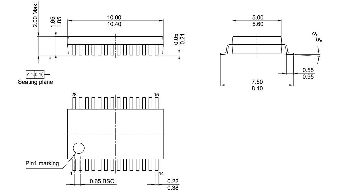 PG-SSOP-28-800_Package Outline
