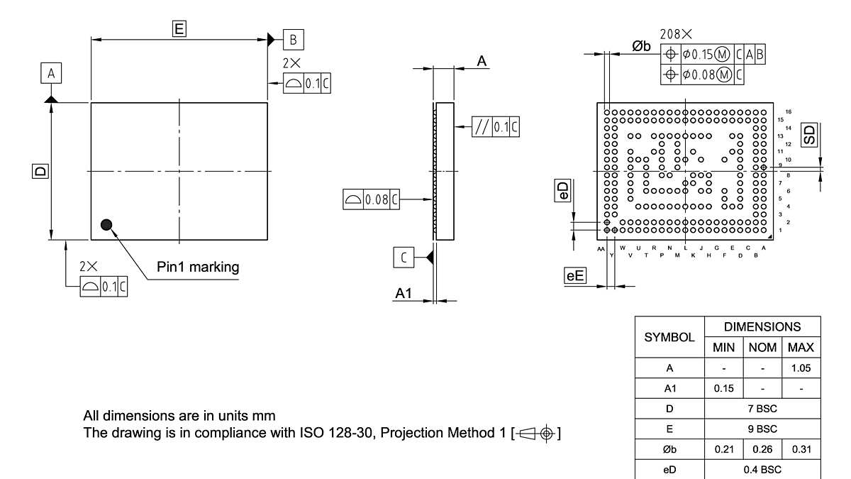 PG-TF2BGA-208-800_Package Outline