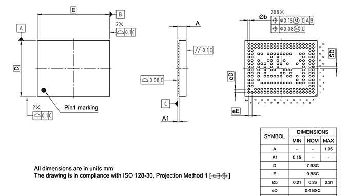 PG-TF2BGA-208-800_Package Outline