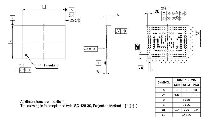 PG-TF2BGA-208-800_Package Outline