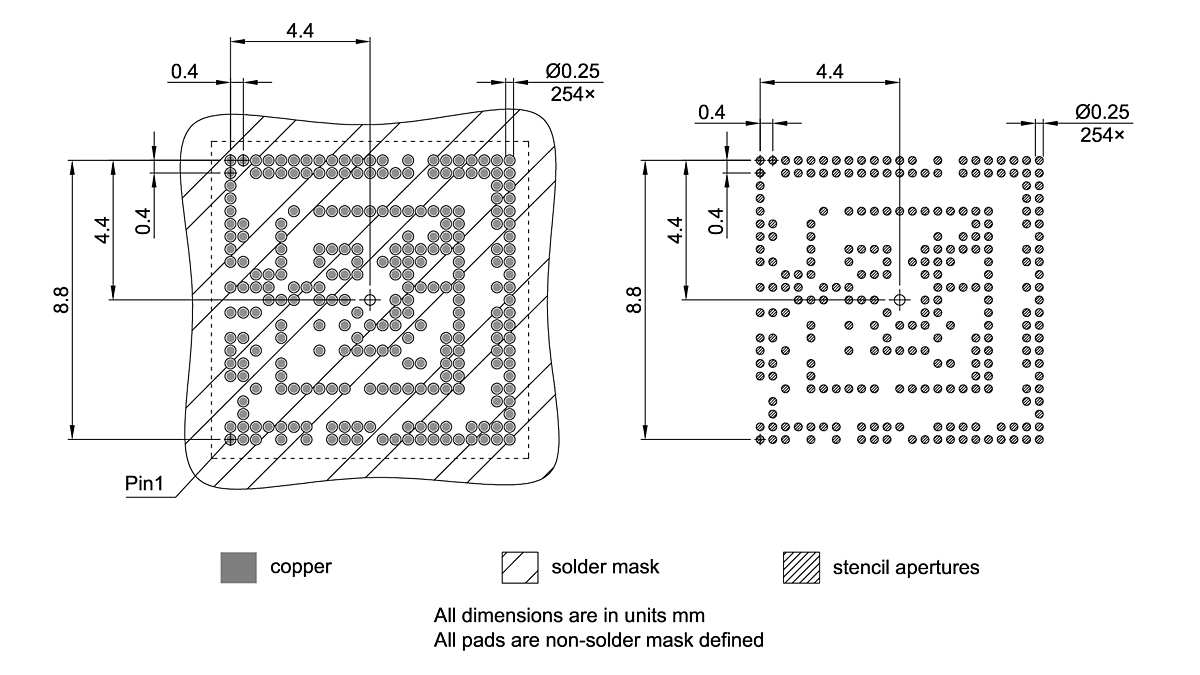 PG-TF2BGA-254-800_Footprint Drawing
