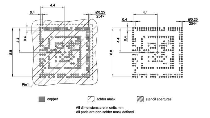 PG-TF2BGA-254-800_Footprint Drawing