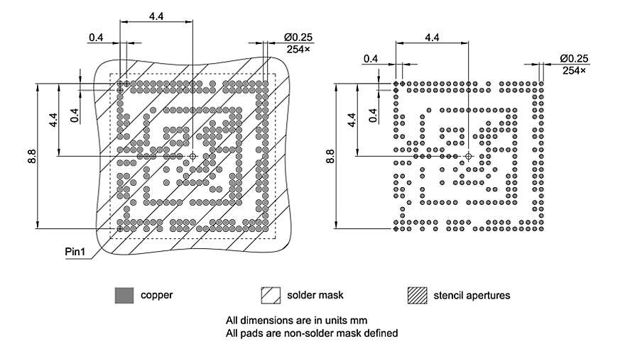 PG-TF2BGA-254-800_Footprint Drawing