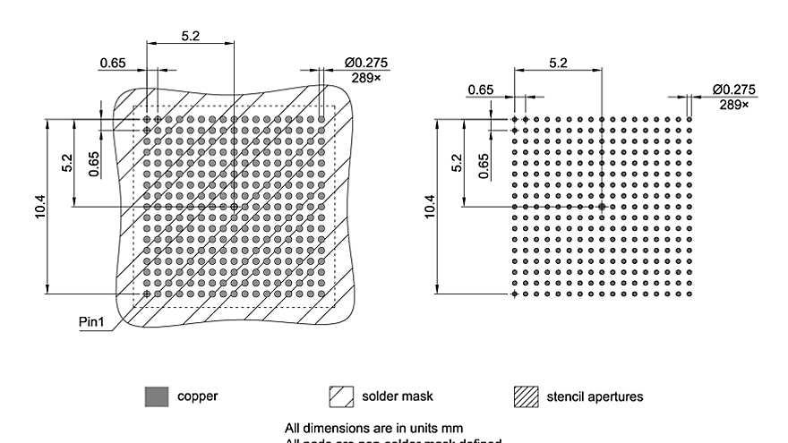 PG-TF2BGA-289-800_Footprint Drawing