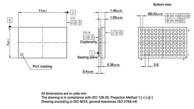 PG-TFBGA-104-850_Package Outline