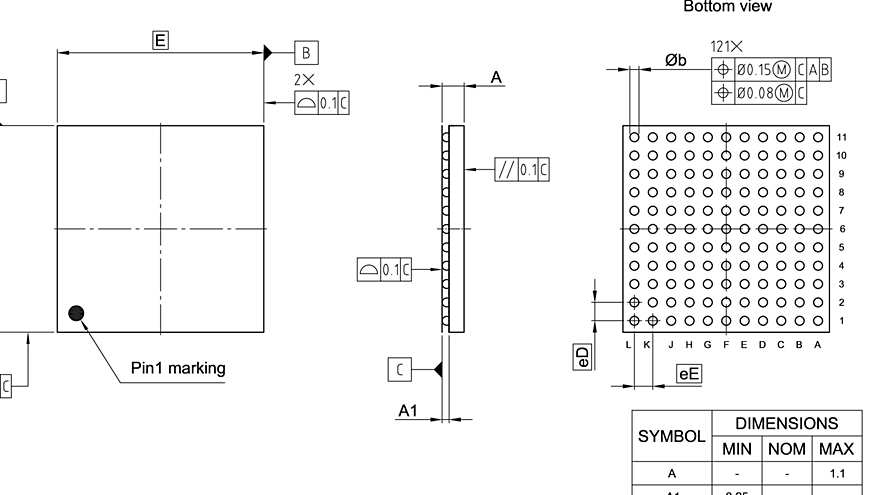 PG-TFBGA-121-801_Package Outline