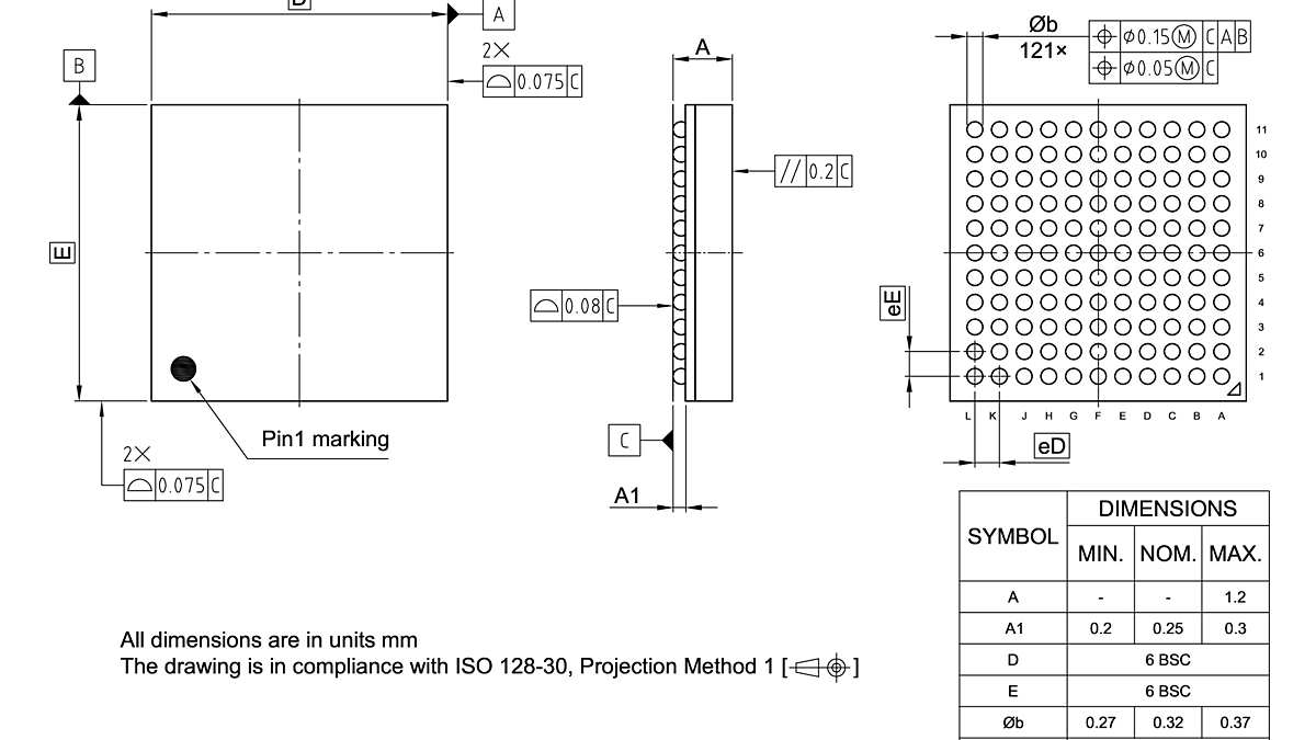PG-TFBGA-121-802_Package Outline