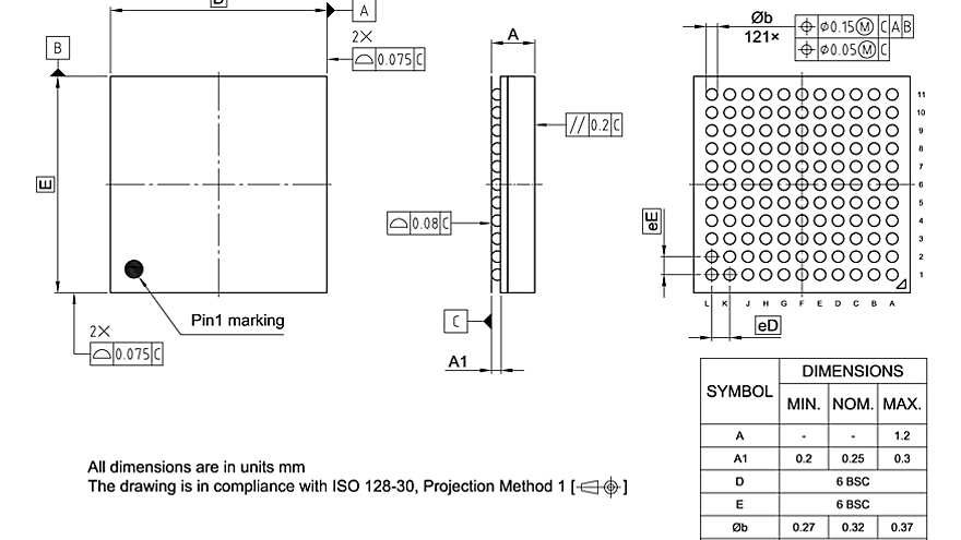 PG-TFBGA-121-802_Package Outline