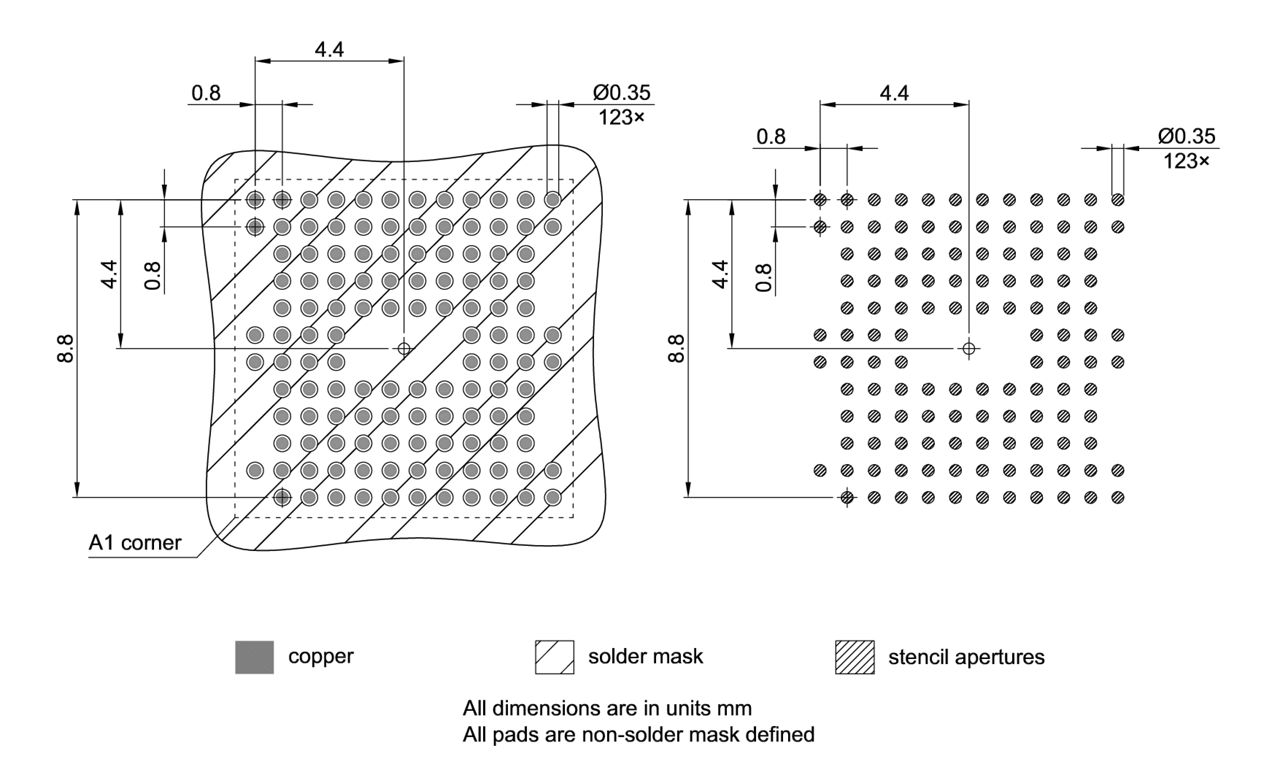 PG-TFBGA-123-800_Footprint Drawing