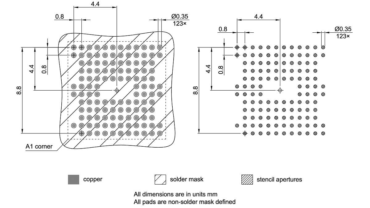 PG-TFBGA-123-800_Footprint Drawing