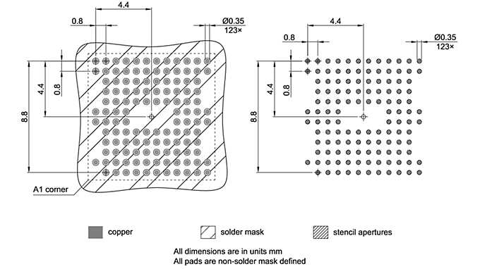 PG-TFBGA-123-800_Footprint Drawing