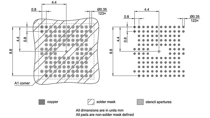 PG-TFBGA-123-800_Footprint Drawing