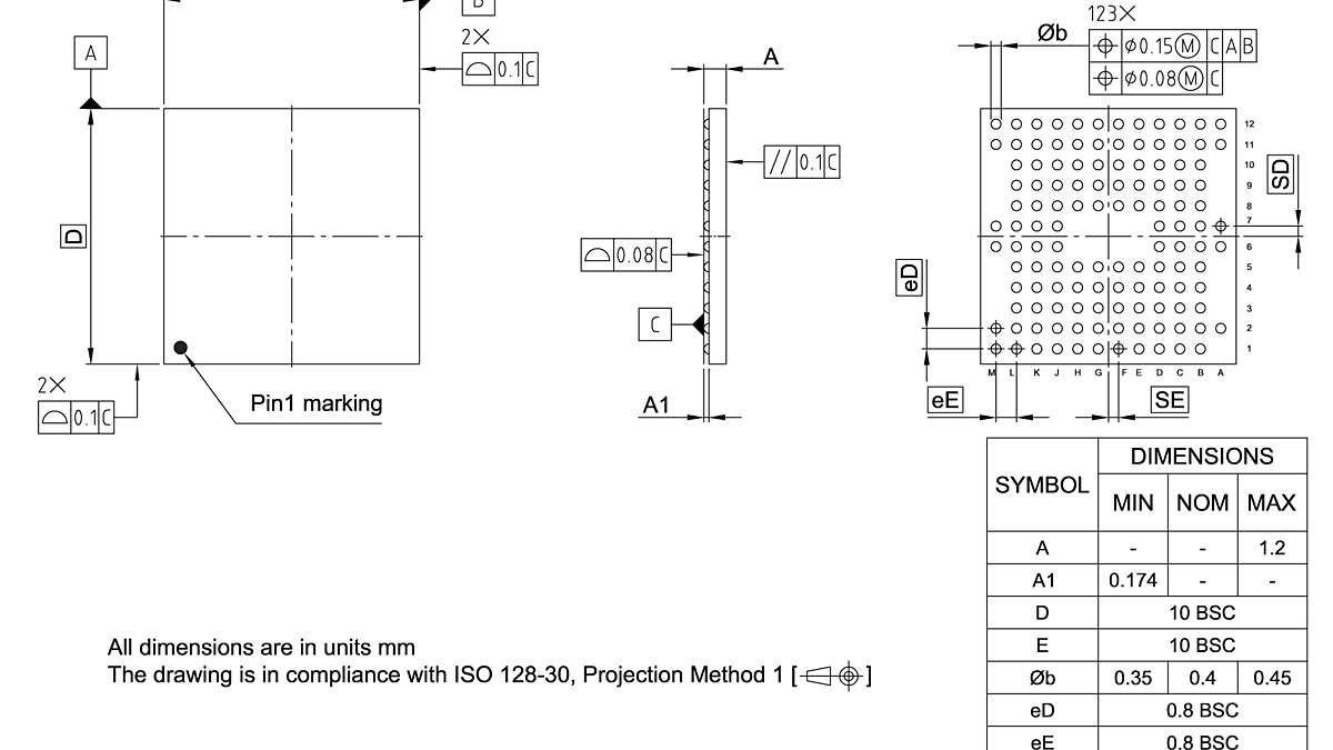 PG-TFBGA-123-800_Package Outline
