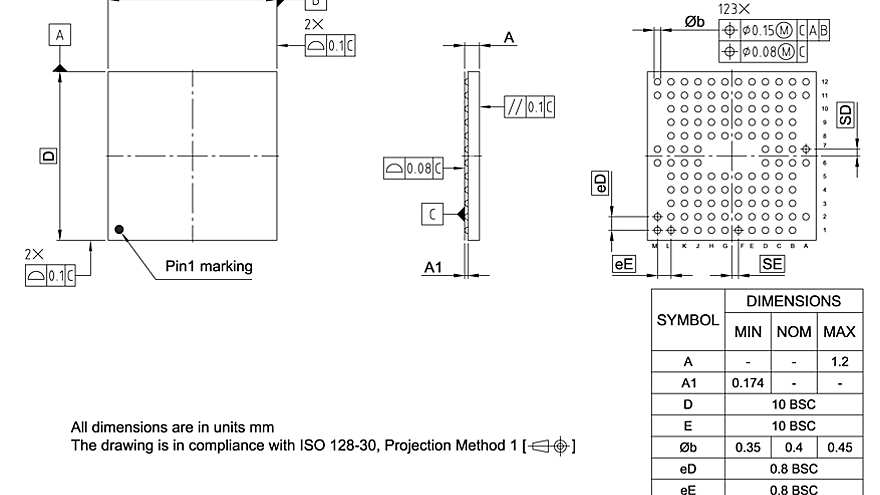 PG-TFBGA-123-800_Package Outline