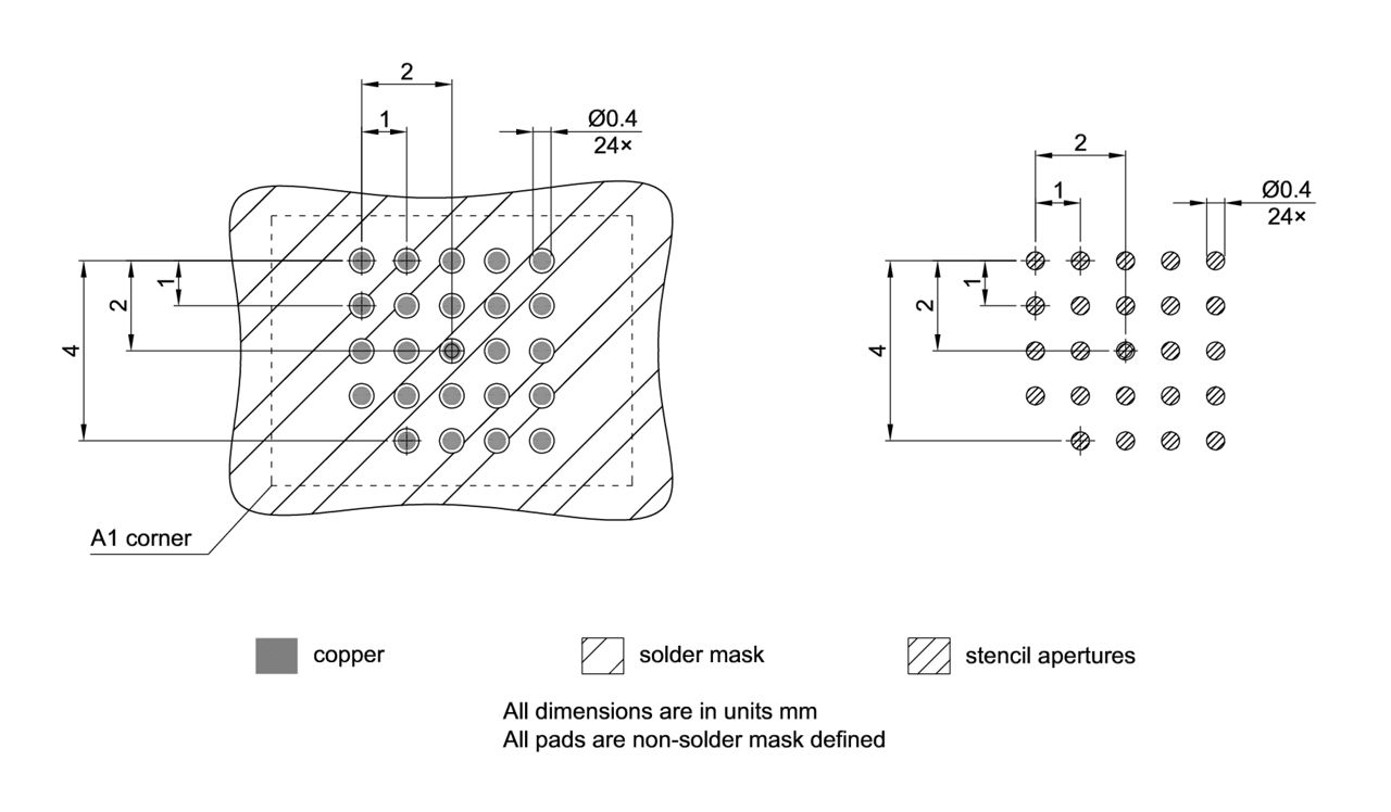 PG-TFBGA-24-802_Footprint Drawing