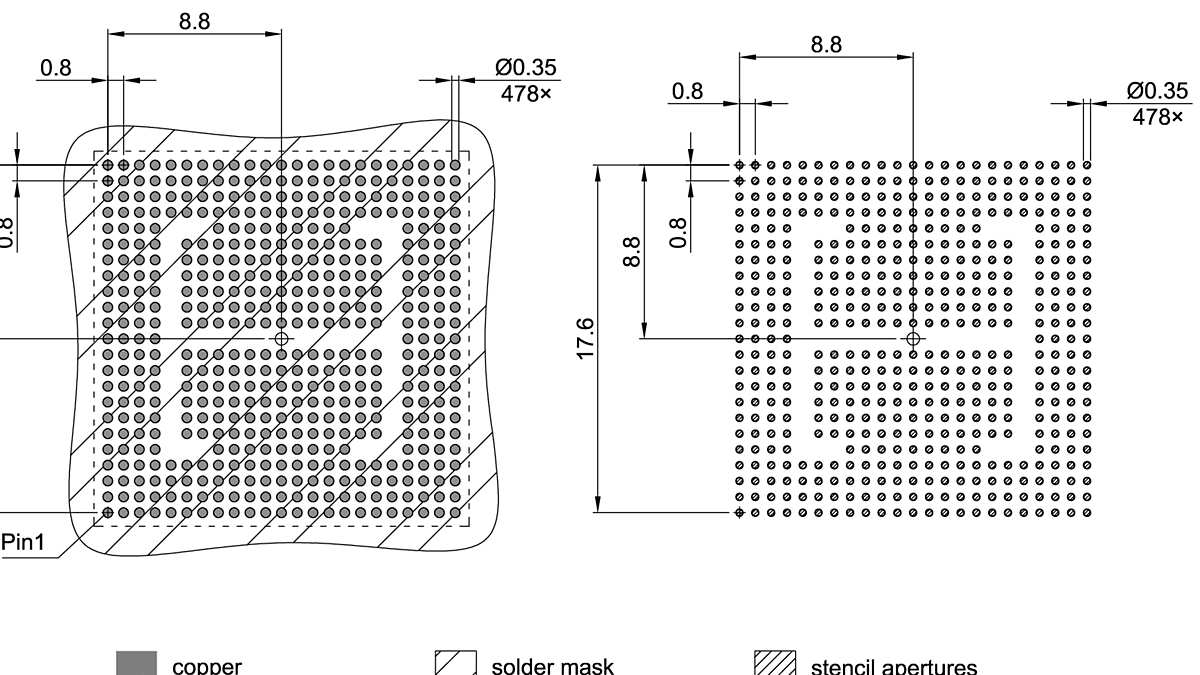 PG-TFBGA-478-850_Footprint Drawing