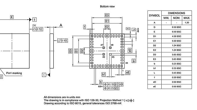 PG-TFBGA-48-802_Package Outline