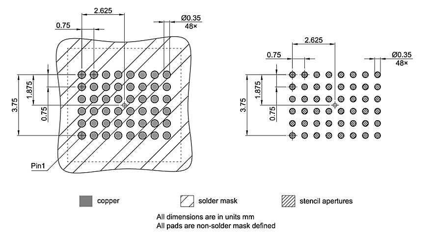 PG-TFBGA-48-803_Footprint Drawing