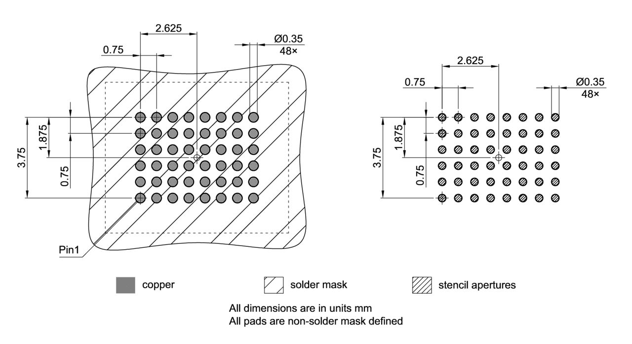 PG-TFBGA-48-804_Footprint Drawing