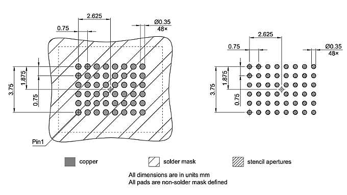 PG-TFBGA-48-804_Footprint Drawing