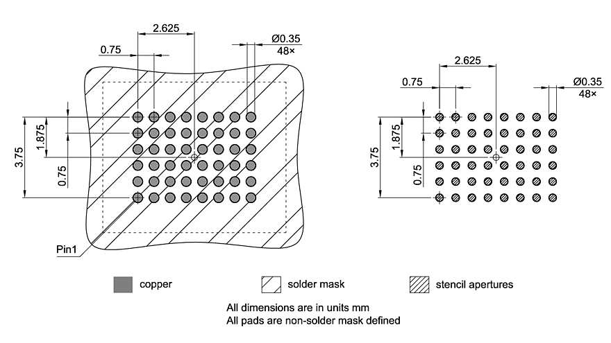 PG-TFBGA-48-804_Footprint Drawing