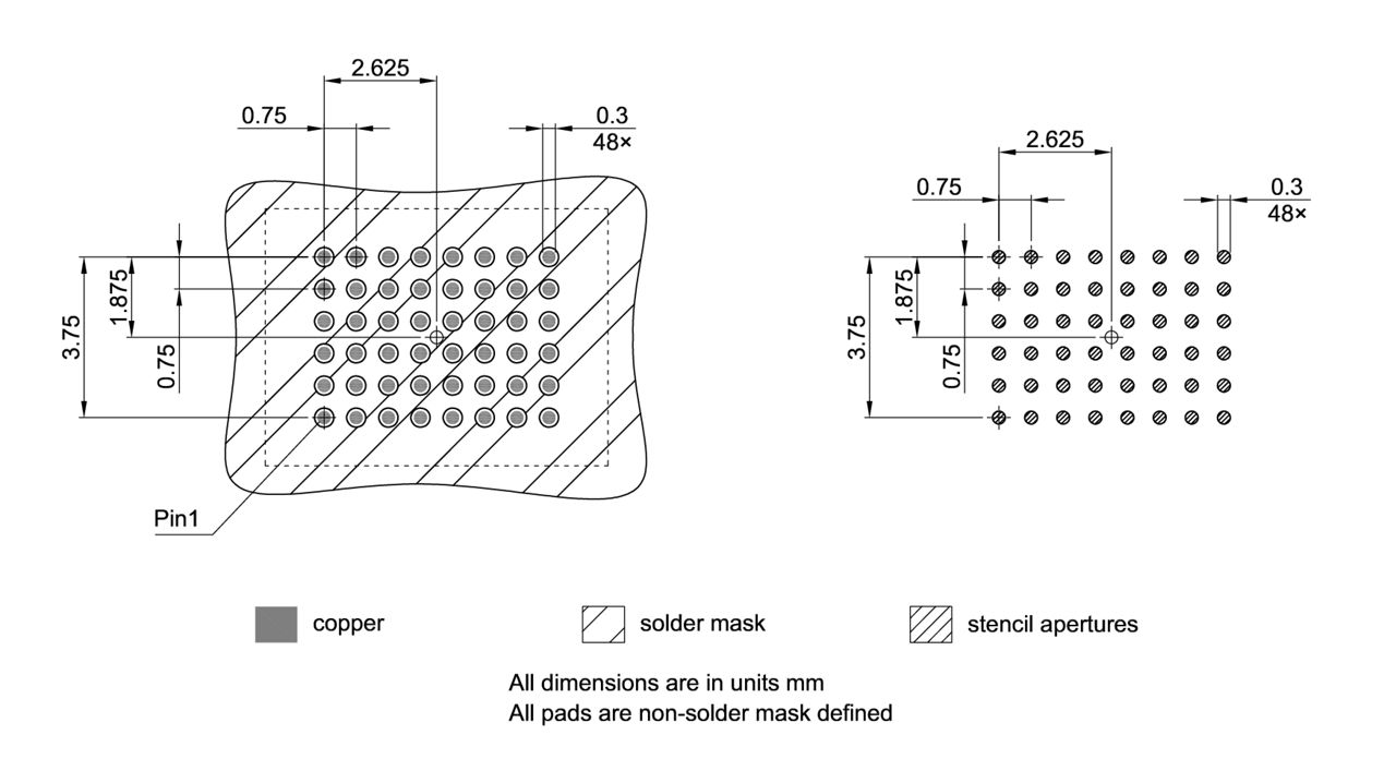 PG-TFBGA-48-806_Footprint Drawing