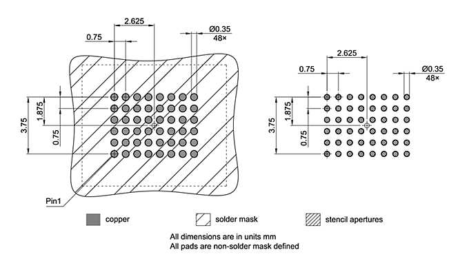 PG-TFBGA-48-807_Footprint Drawing