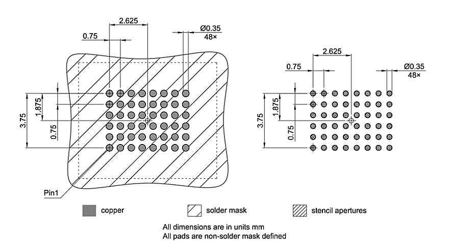 PG-TFBGA-48-807_Footprint Drawing