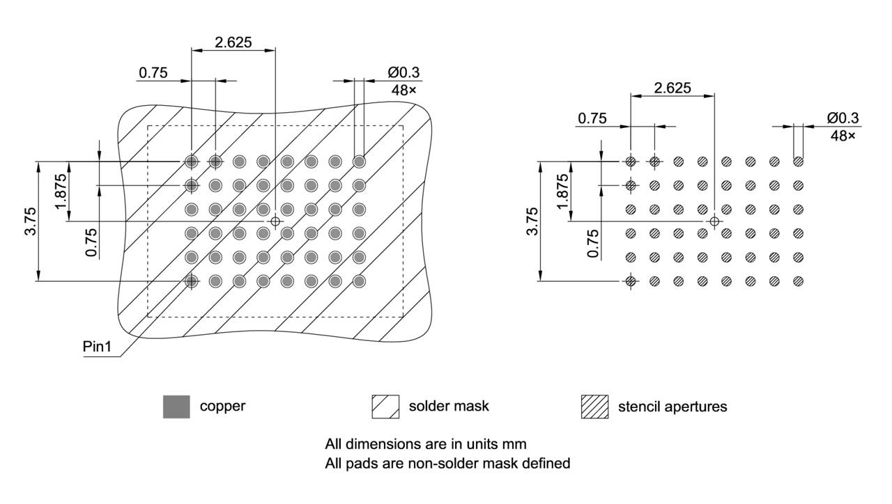 PG-TFBGA-48-808_Footprint Drawing