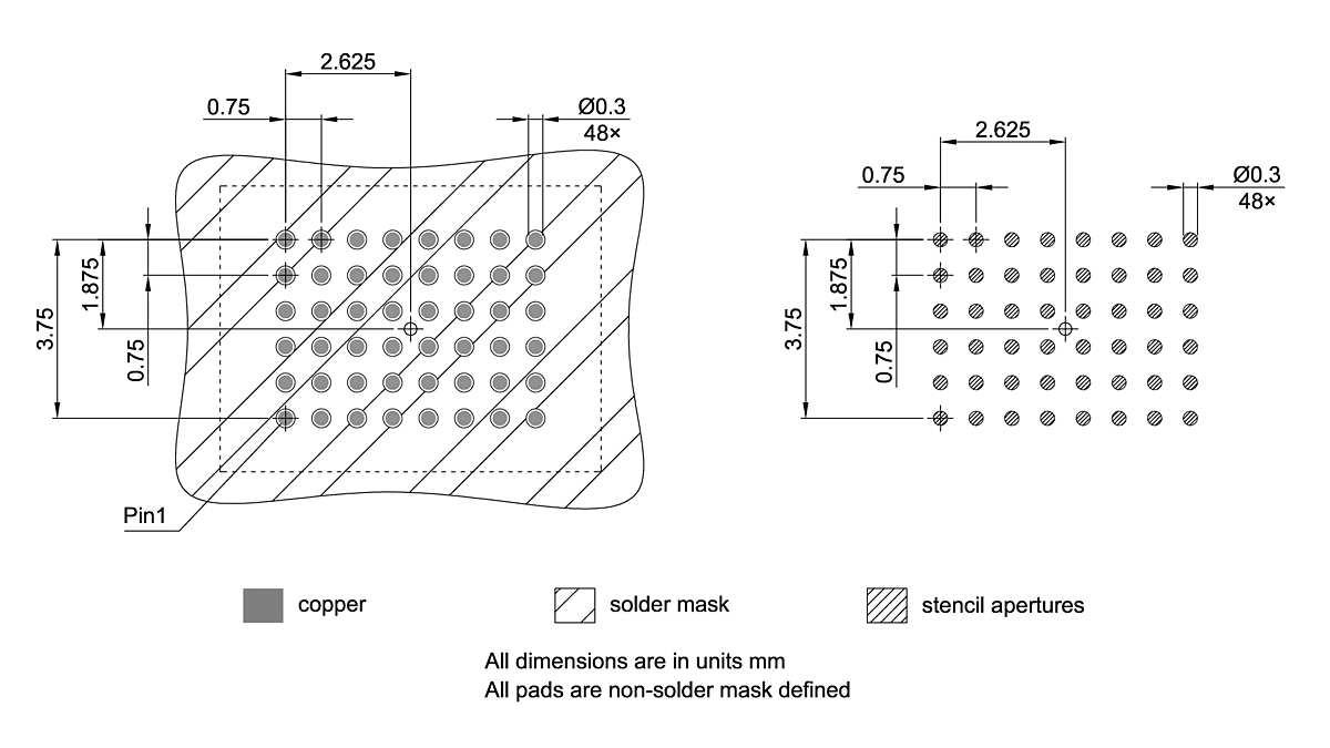 PG-TFBGA-48-808_Footprint Drawing