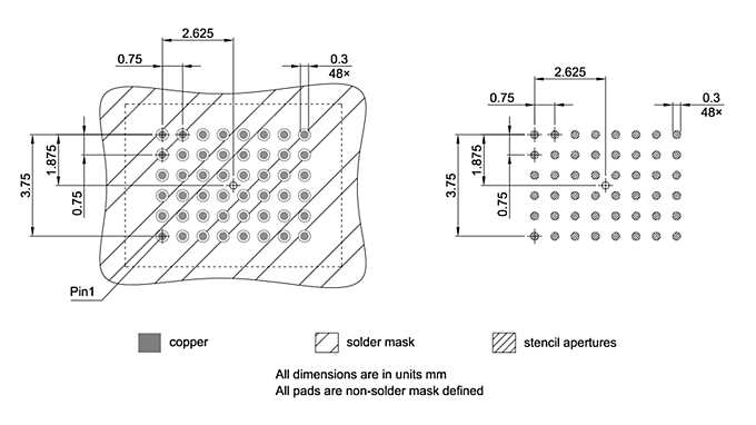 PG-TFBGA-48-809_Footprint Drawing