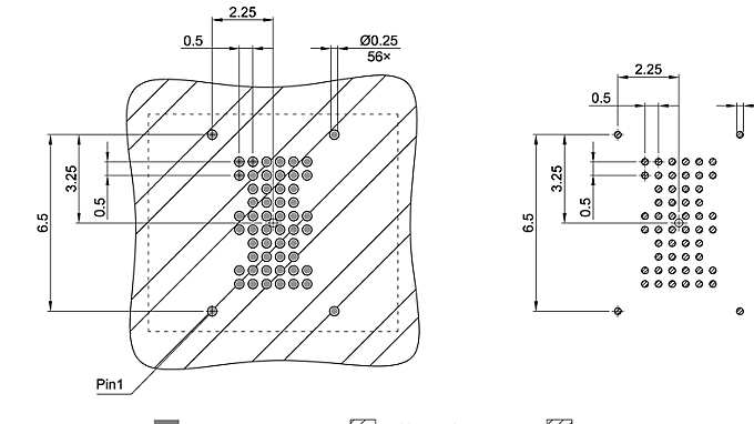 PG-TFBGA-56-800_Footprint Drawing