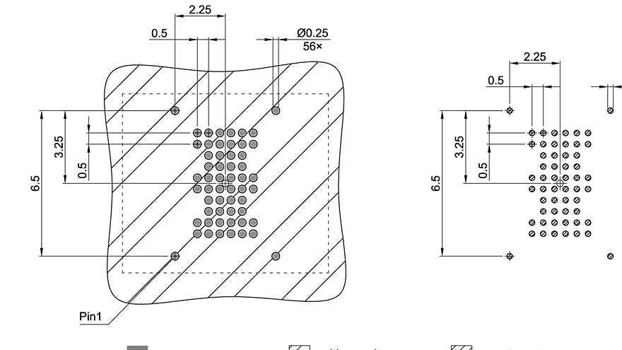 PG-TFBGA-56-800_Footprint Drawing