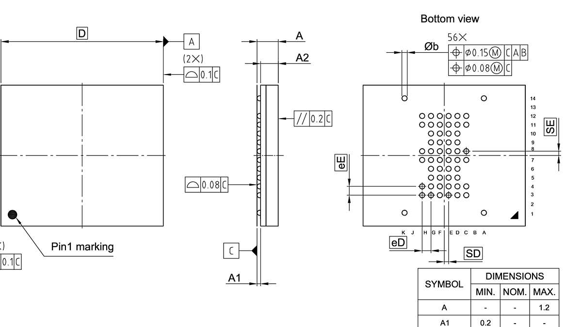 PG-TFBGA-56-800_Package Outline