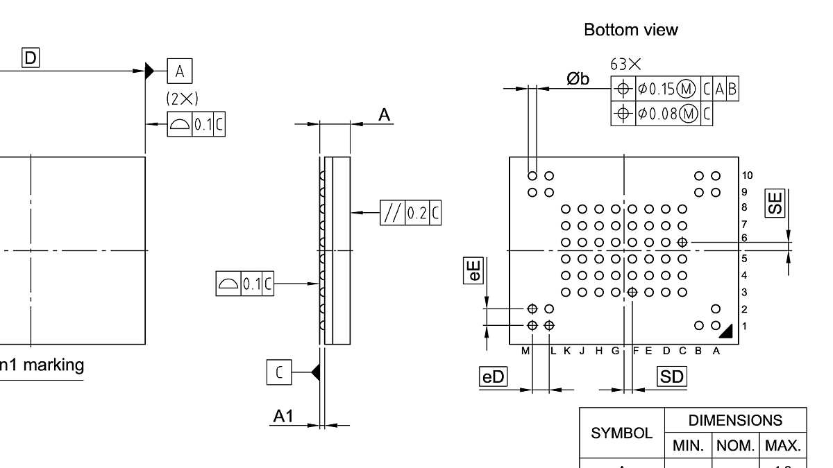 PG-TFBGA-63-800_Package Outline