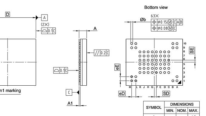 PG-TFBGA-63-800_Package Outline