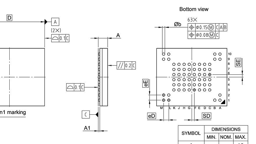 PG-TFBGA-63-800_Package Outline