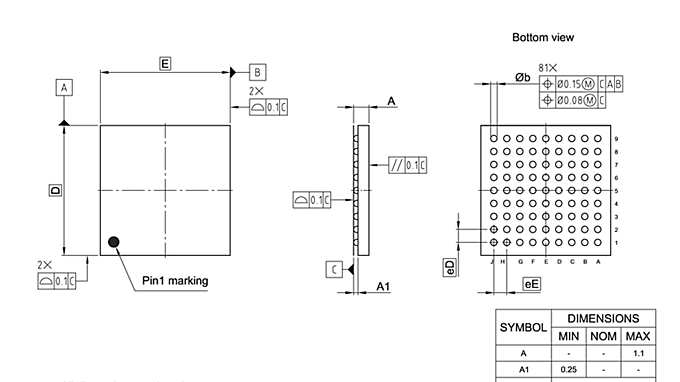 PG-TFBGA-81-800_Package Outline