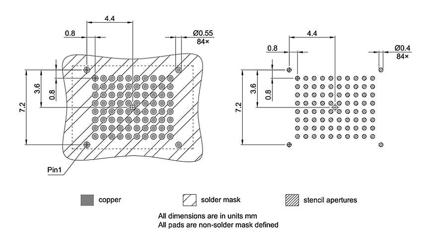 PG-TFBGA-84-800_Footprint Drawing